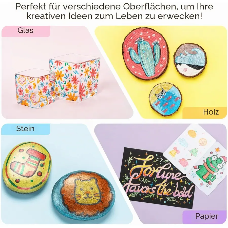 Ohuhu Glitzerstifte 12 Farben, 0,7mm Wasserbasis – Miniaturansicht 5