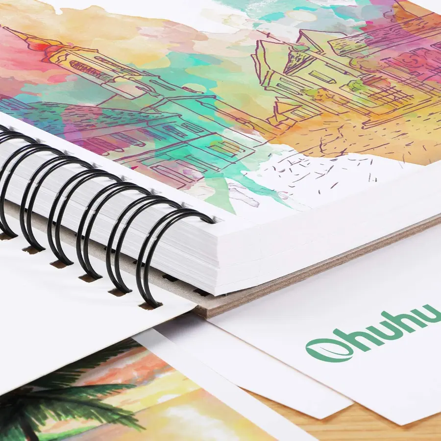 Ohuhu Skizzenbuch A4 für Alkoholmarker - 200 g/m² Premium-Papier, 120 Seiten – Miniaturansicht 6