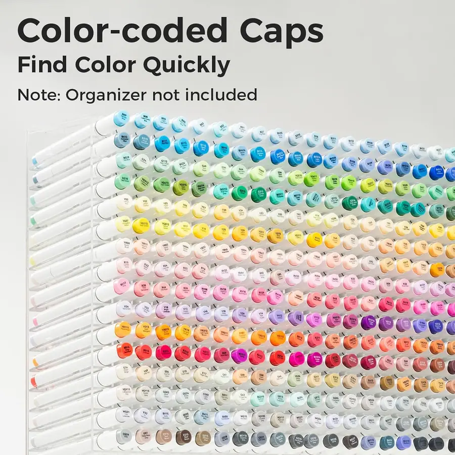 Ohuhu Pinselmarker 120 Pinsel & Fein mit Mischer für Kunst – B0FSQD1NTX – Miniaturansicht 5